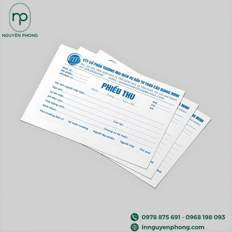 in phiếu thu tiền TP HCM